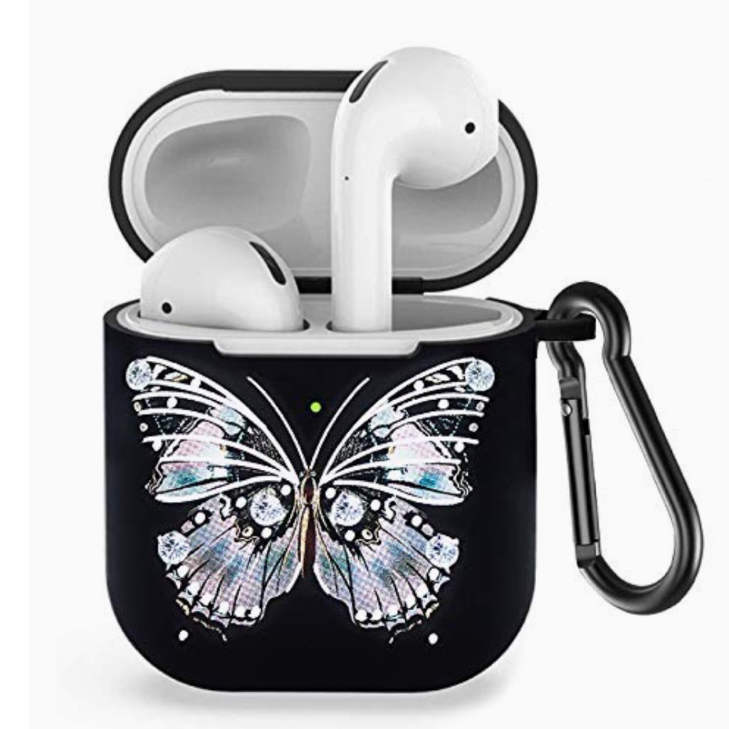 Airpods Case Cover For Apple Airpods  Butterfly Design  Silicone Skin